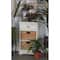 28" White Traditional Wooden Storage Unit with Baskets
